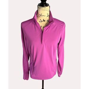 Mondetta Performance + Luxury Berry Magenta 1/4 Zip Pullover - Thumbholes Size M